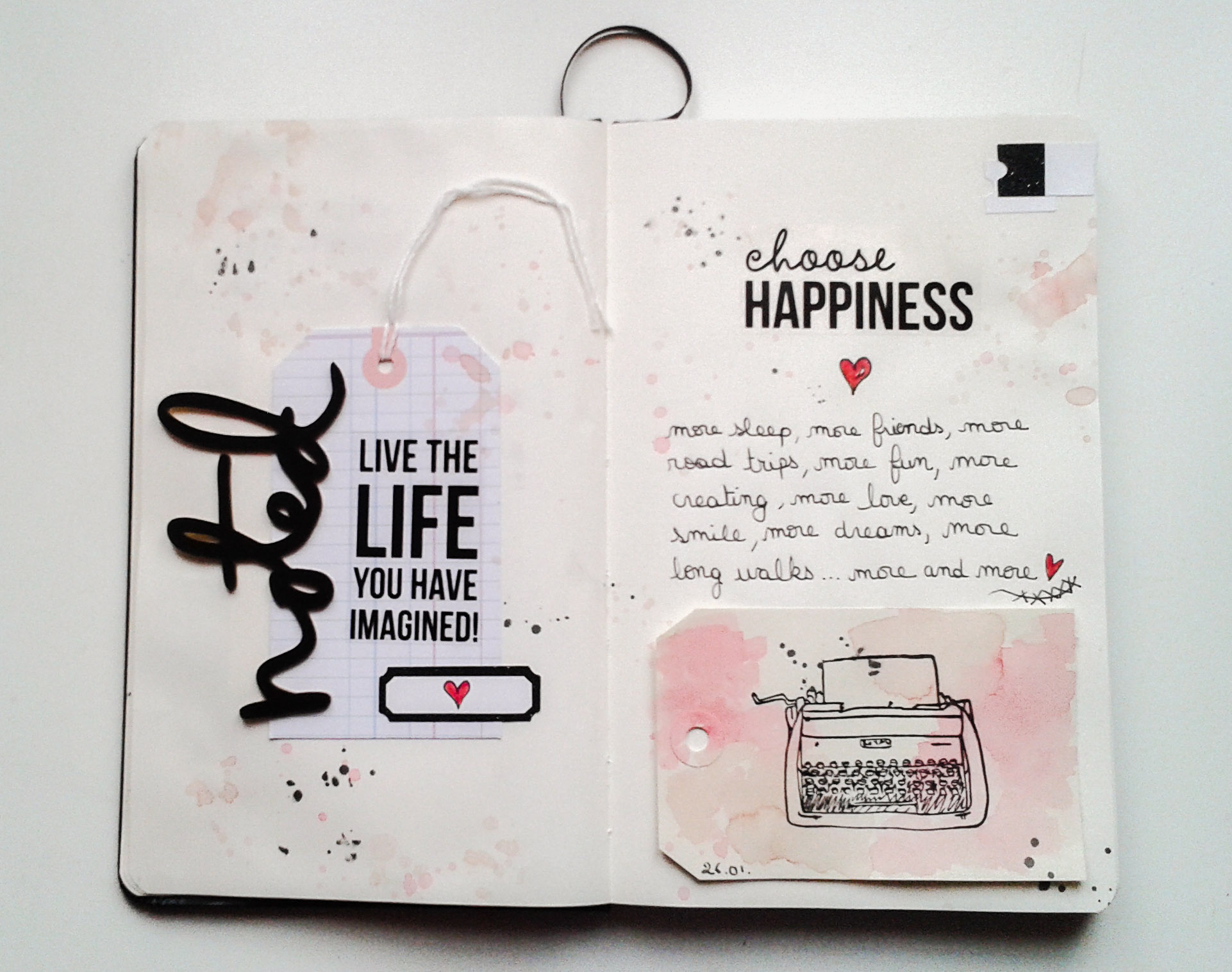 Art journal notebook mon bric à scrap